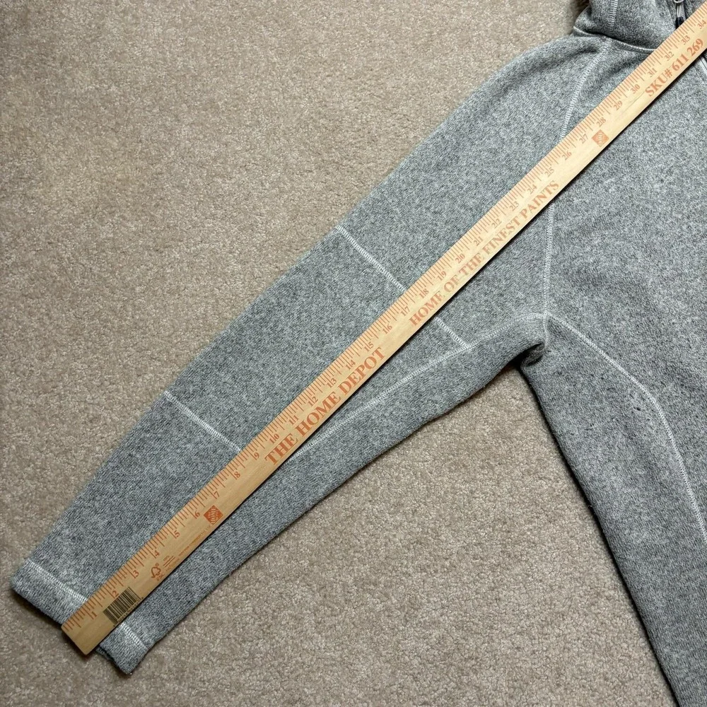 The North Face Fleece Pullover Mens XL Gray 1/4 Zip Mock Neck Hiking Outdoor